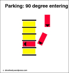 90 degree parkinge - entering