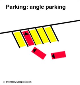 Parking: angle parking